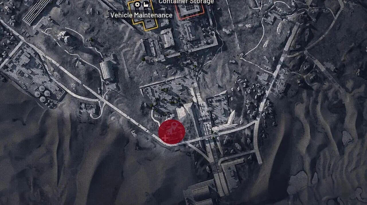 Map showing the route from Spaceport to the Electrical Substation in Arc Raiders. The path is relatively long but the substation area itself is secure, though enemy encounters may occur along the way.